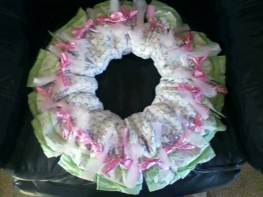 Diaper Wreath