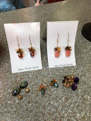 Amazing local artist Helen of Silver Thumb Studios has her line of lariats and earrings. Absolutely beautiful.