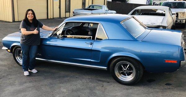 Beautiful paint color for a beautiful mustang