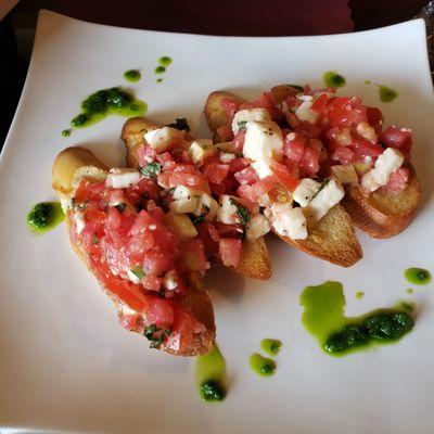 Bruschetta. $8.95.