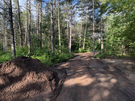 Putting in a new driveway