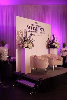 Women's Empowerment Stage Backdrop Backdrop Rental and Design!