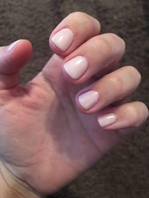 Clean & fresh gel manicure.