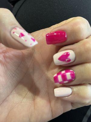 Valentine nails