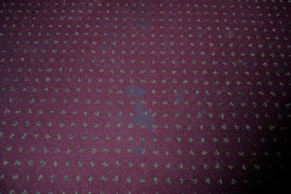 just one area of the stained carpet