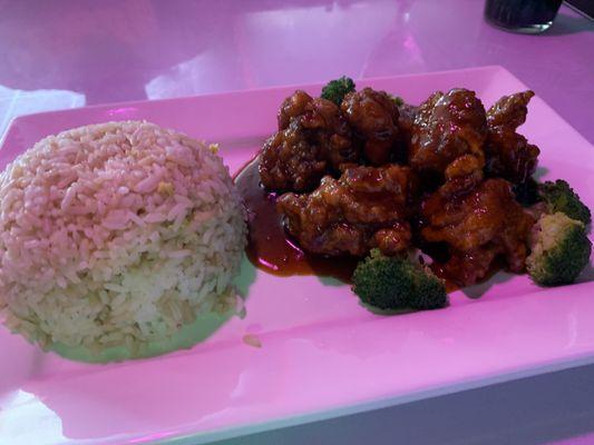 General Tso's Chicken with Fried Rice