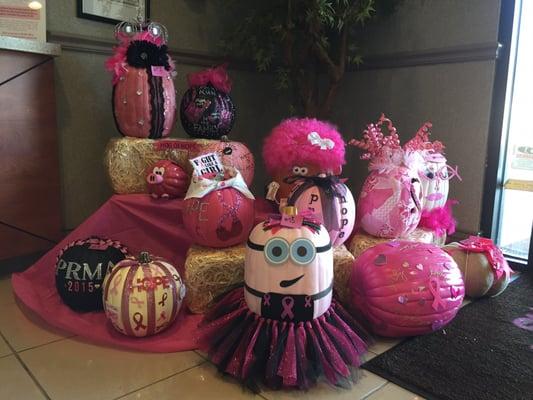 PRMA think pink Halloween pumpkin decorating contest !