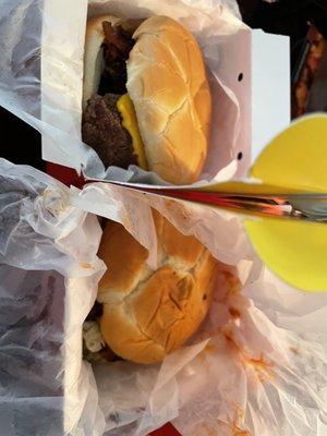 Sapnap's Burger and Beast Style Burger Combo