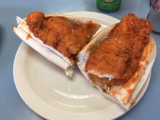 Delicious buffalo chicken sub!