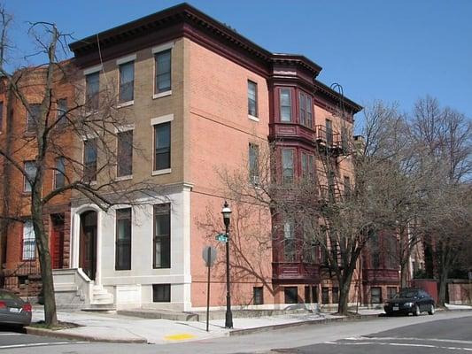 1701 Bolton Street, 2 3 BR, 1 2 BR, and 3 1 BR apartments with gas radiant heat, high ceilings, and hardwood floors.