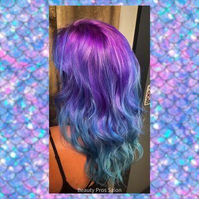 Vivid mermaid vibes by Beauty Pro Ashley