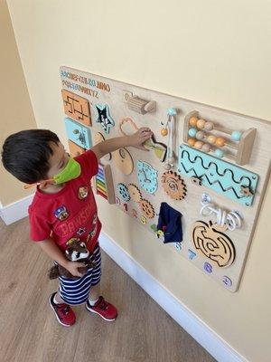 Waiting room area built for kids