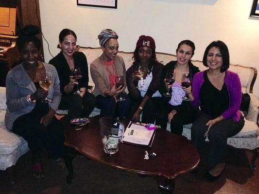 My abundance group celebrating with libations when we ended this year.