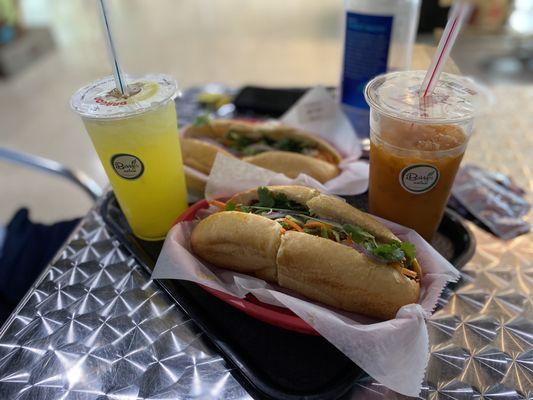 Bahn Mi, Thai ice tea and a refresher