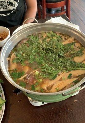 Vietnamese goat hot pot