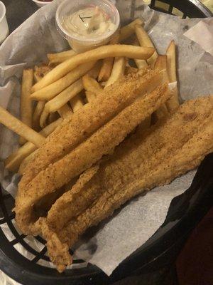 Fried catfish and fries