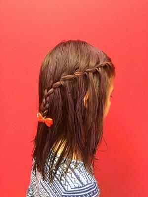 Waterfall braids.