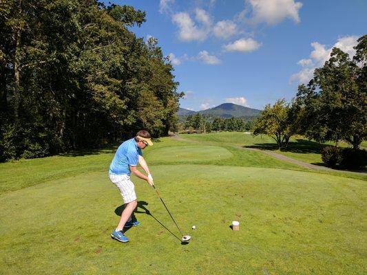 14th hole, white tees.