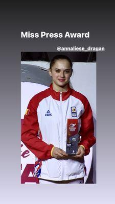 2023 Miss Press Award Annaliese at European Rhythmic Gymnastic Championship