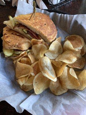 Cuban Sandwich with Kettle Chips