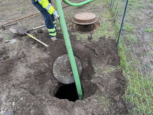 Septic tank clean out!