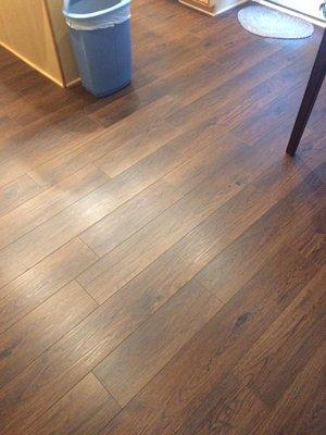 Palmetto Road brand Vynal Plank floor recently installed by Little Flooring on our entire downstairs.