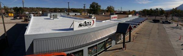 Apex Sports Flat Roof with Gaco