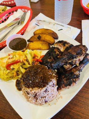 Jerk chicken plate