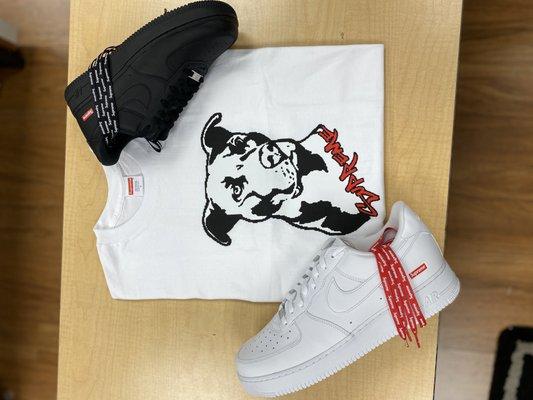 Supreme Air Force 1 & Supremem Pitbull Tee