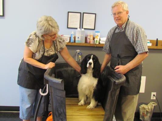 Sammie with Mom and Dad.