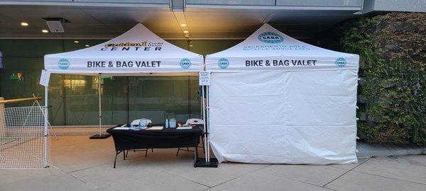 Hi,welcome to golden 1 bike and bag valet!!