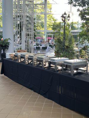 Wedding catering at Athens Botanical Gardens