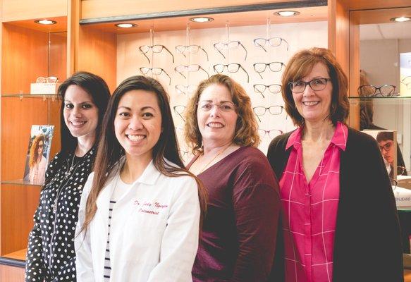 Welcome to VisualEyes Optometry. Meet Dr. Nguyen and her team!