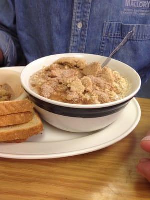 If you ask they'll make you oat meal. Big ol' bowl. They ain't messing around over here. #barrycafe