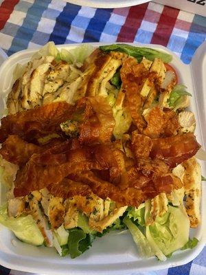 Large chicken Cobb salad