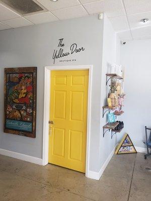 Lobby of the Yellow Door