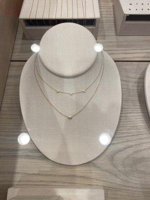 Necklaces with diamonds