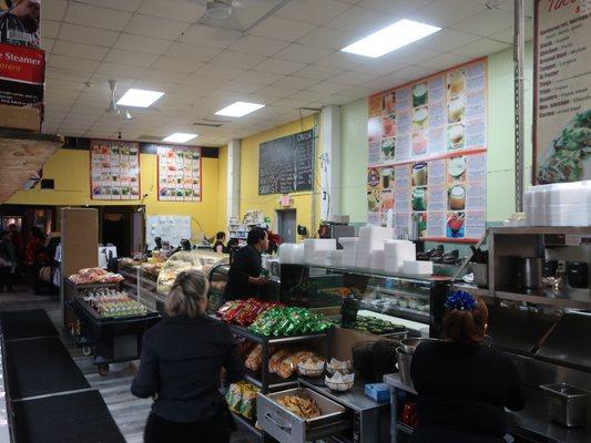 A view of the grocery half of their business.