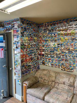 Mural of hot wheels