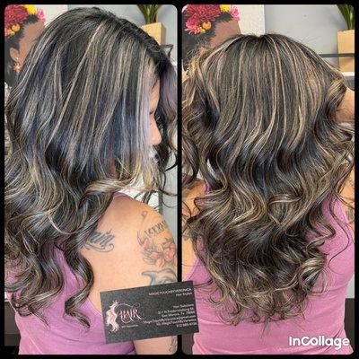 Metallic Balayage Highlight!