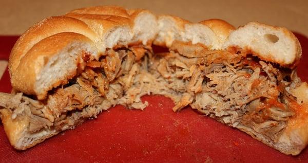 Pulled pork---lacked a nice smoky flavor