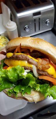 Double bacon cheeseburger