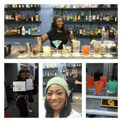 I'm officially a certified Mixology Bartender!!!!