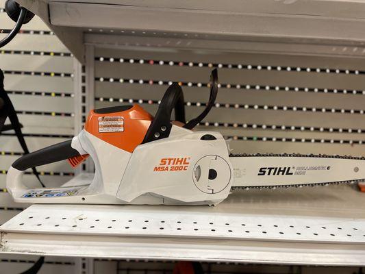 The store stocks the Stihl MSA200C battery chainsaw as well as many other tools. Visit us to see the latest Stihl battery deals!