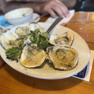 Baked oysters