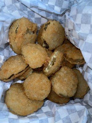 Fried Pickles! Crispy & tart just as I like them :)