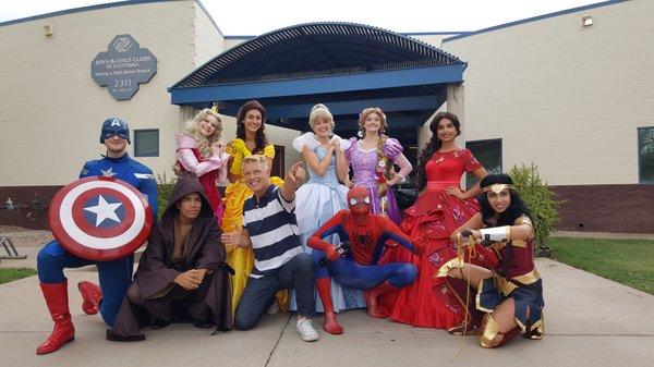 Our Super Surprise to the children at Boys and Girls Club was captured by FOX 10 News!