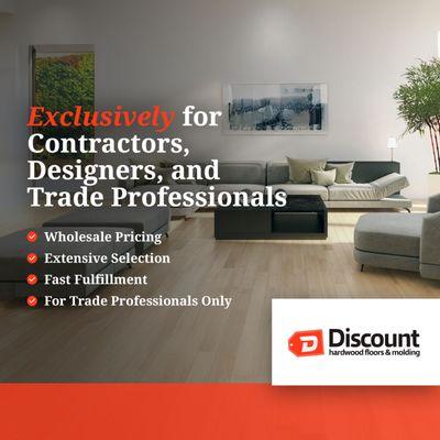 Exclusively for Constractors, Designers and Trade Proffesionals