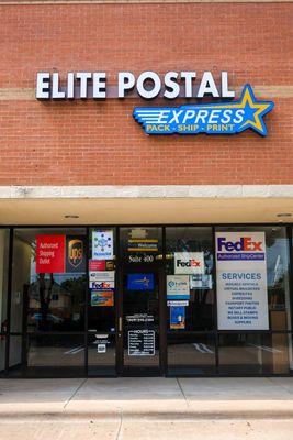 Elite Postal Express exterior photo.