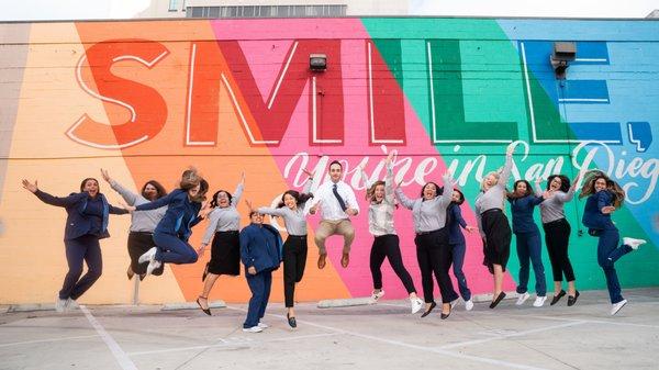 The San Diego Smile Pros team jump!